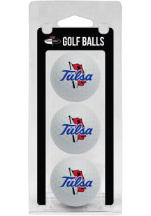 Tulsa Golden Hurricane 3 Pack Golf Balls