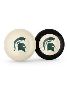 Michigan State Spartans Team Logo Cue Ball and 8 Ball Combo Billiard Balls