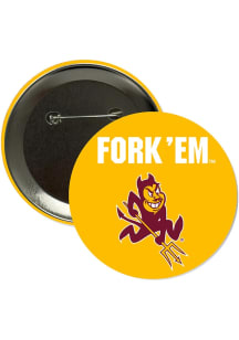 Arizona State Sun Devils 3" Fork 'Em Devils Button - Red
