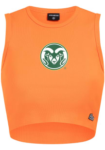 Hype and Vice Colorado State Rams Womens Orange Cut Off Tank Top