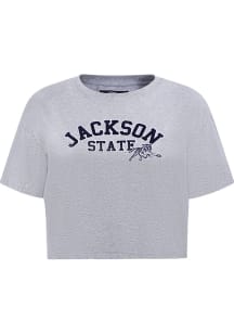 Pro Standard Jackson State Tigers Womens Grey Classic Short Sleeve T-Shirt