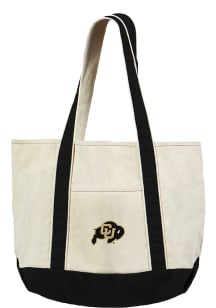 Colorado Buffaloes White Canvas Tote