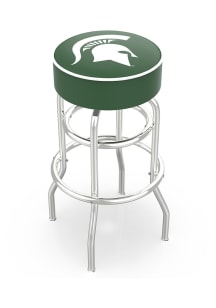 Michigan State Spartans Double-Ring Swivel Pub Stool - Black