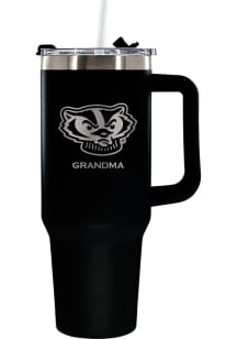 The Memory Company Wisconsin Badgers Grandma 40oz Stainless Steel Tumbler - Black