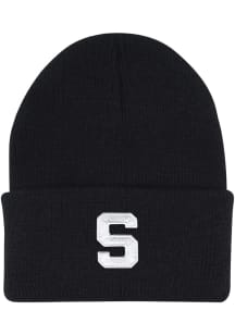 LogoFit Michigan State Spartans Black North Pole Youth Knit Hat