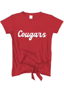 Vive La Fete Houston Cougars Girls Red Candace Short Sleeve Fashion T-Shirt