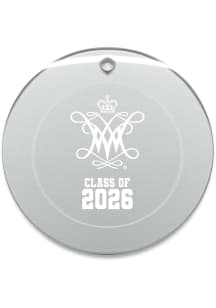 William & Mary Tribe Class of 2026 Round Ornament - White