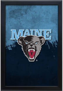 Maine Black Bears Snap Frame LED Sign - Black