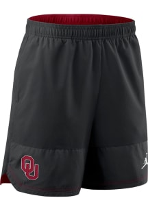 Nike Oklahoma Sooners Mens Black DriFit Knit Practice Jordan Shorts