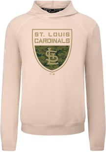 Levelwear St Louis Cardinals Tan Mandate Buckler Long Sleeve T Shirt