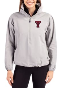 Cutter and Buck Texas Tech Red Raiders Womens Ash Charter Eco Long Sleeve Pullover