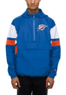 New Era Oklahoma City Thunder Mens Blue Leisure Pullover Jackets
