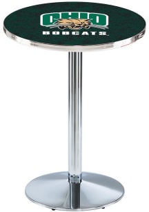Ohio Bobcats Chrome Round Base Pub Table