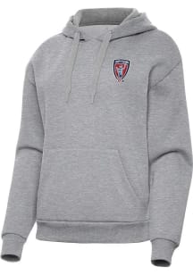 Antigua Indy Eleven Womens Grey Victory Hooded Sweatshirt