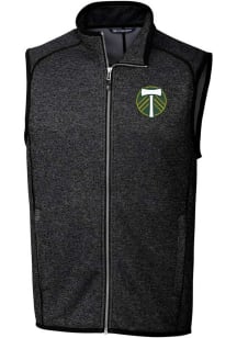 Cutter and Buck Portland Timbers Mens Charcoal Mainsail Sleeveless Jacket