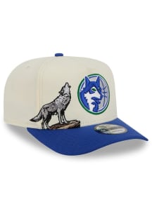 New Era Minnesota Timberwolves White 2T Hardwood Classic A-Frame 9FIFTY Mens Snapback Hat