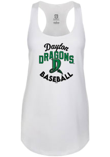 Summit Sportswear Dayton Dragons Womens White Ideal Tank Top
