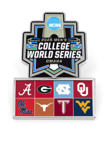 Souvenir Collectors 2026 8 Team Mens College World Series Pin - Black