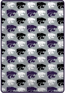 K-State Wildcats Twin XL Plush 65 x 90 Fleece Blanket - Purple