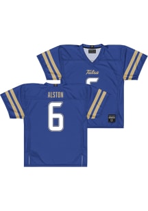 Damari Alston  Campus Ink Tulsa Golden Hurricane Royal Blue NIL Football Jersey
