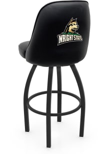 Wright State Raiders Padded Swivel Pub Stool - Black