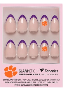 Clemson Tigers Glamnetic Press On Nails Cosmetics