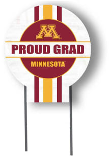 Minnesota Golden Gophers KH Sports Fan Grad graduation graphic Yard Sign - White