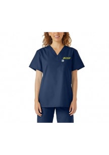 Drexel Dragons Navy Blue UltraSoft Unisex Short Sleeve Scrubs