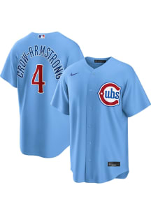 Pete Crow-Armstrong Chicago Cubs Mens Replica Alt Jersey - Light Blue