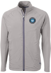 Cutter and Buck Charlotte FC Mens Grey Adapt Eco Medium Weight Jacket