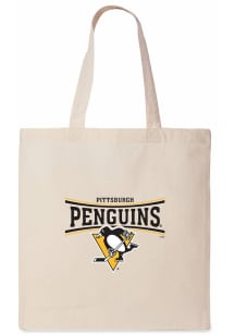 Pittsburgh Penguins White Canvas Tote