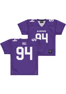 Kingston Hall  Campus Ink K-State Wildcats Purple NIL Football Jersey