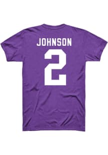 Avery Johnson K-State Wildcats Youth Purple Name and Number 2 Player Tee