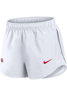 Nike Ohio State Buckeyes Womens White Tempo Shorts