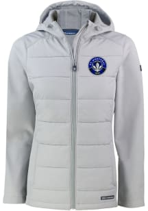 Cutter and Buck Montreal Impact Womens Grey Evoke Hood Heavy Weight Jacket