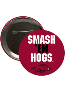 Arkansas Razorbacks 3" If Lost Return To Reynolds Stadium Button - Red
