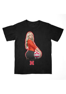 Laney Choboy Nebraska Cornhuskers Black Portrait Tee Short Sleeve Fashion Player T Shirt
