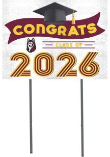 Bloomsburg University Huskies KH Sports Fan Class of 2026 Yard Sign - Maroon
