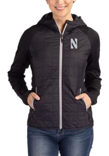 Cutter and Buck Northwestern Wildcats Womens Purple Rainier PrimaLoft Hybrid Medium Weight Jacket