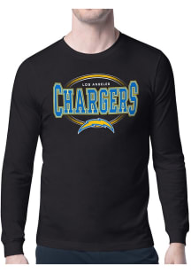 Starter Los Angeles Chargers Black Team Track Long Sleeve T Shirt