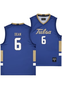 Romad Dean  Campus Ink Tulsa Golden Hurricane Blue NIL Jersey