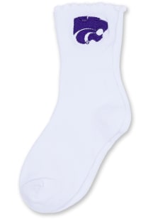 K-State Wildcats Lettuce Hem Youth Quarter Socks