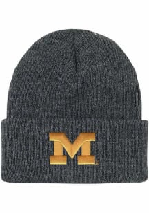LogoFit Michigan Wolverines North Pole Baby Knit Hat - Dark Grey