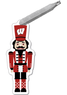 Wisconsin Badgers Nutcracker Ornament - Red