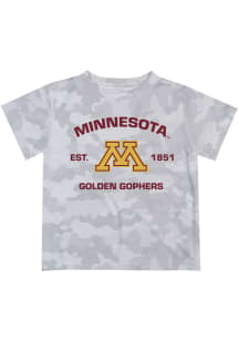 Vive La Fete Minnesota Golden Gophers Infant Camo Short Sleeve T-Shirt Grey