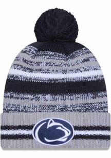 New Era Penn State Nittany Lions Navy Blue Cheer Pom Mens Knit Hat