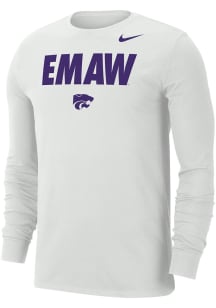 Nike K-State Wildcats Ash DriFit Long Sleeve T Shirt
