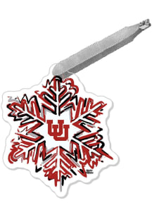 Utah Utes Snowflake Ornament - Red