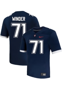 Owen Winder  Nike UConn Huskies Navy Blue NIL Name And Number Football Jersey