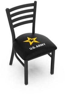 Army Stationary Black Wrinkle Finish Pub Stool - Black